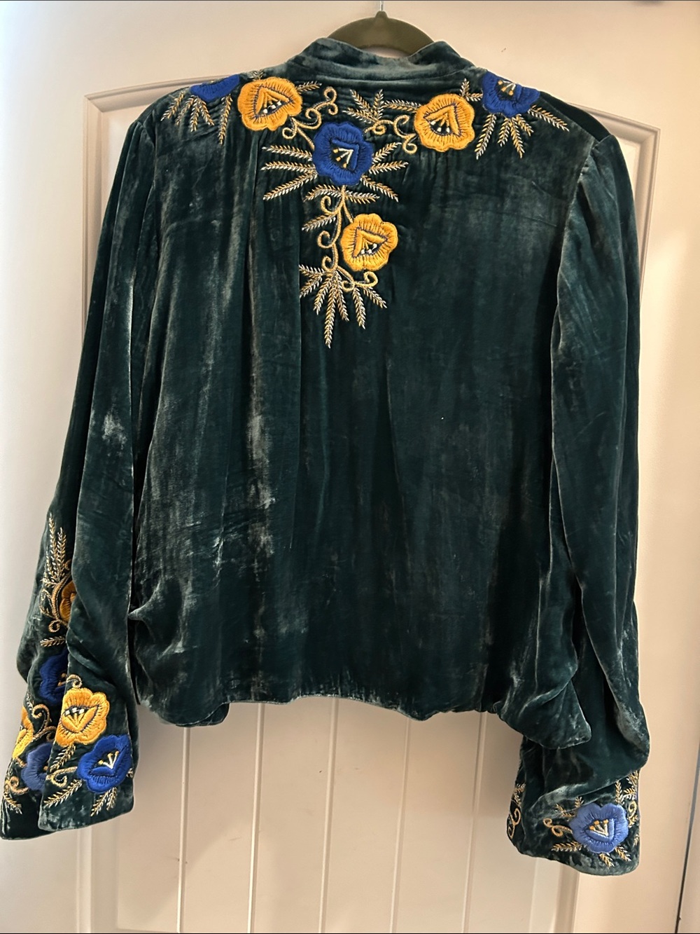 🌼CU Riders on the Storm Velvet embroidered jacket - Picture 11 of 11